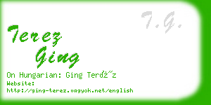 terez ging business card